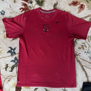 Arkansas Razorbacks Nike Men's Red Graphic Short Sleeve Tee